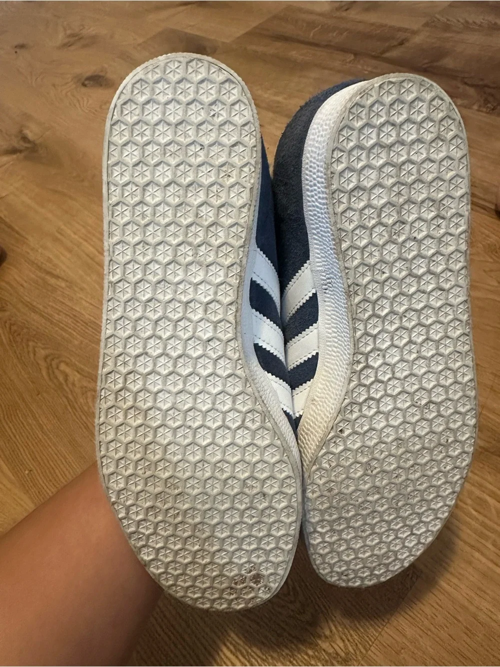 Adidas Gazelle Suede Sneakers in Navy and White